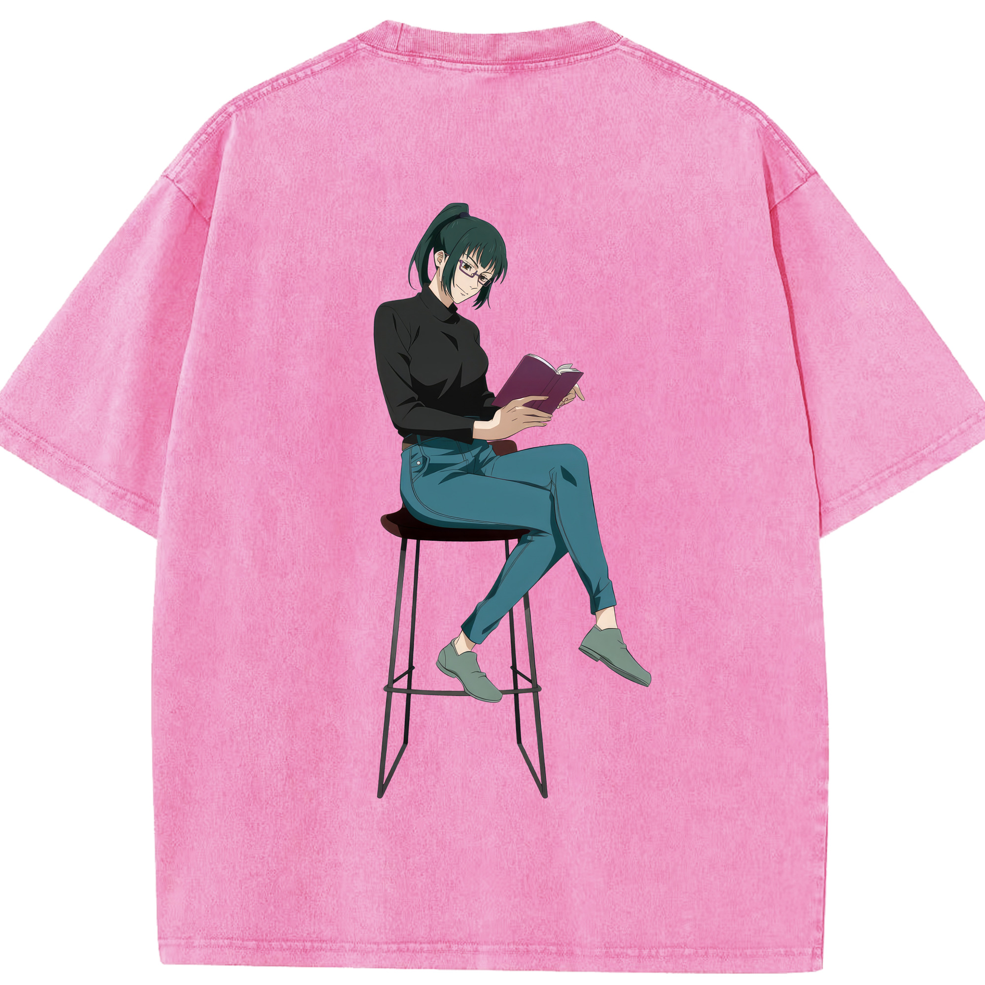 （画像用） 呪術廻戦 Jujutsu Kaisen 綿100% ヴィンテージ風 半袖Tシャツ（背面プリント）